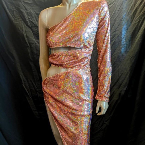 Banjul Sequin Slit Dress Size Small - Picture 1 of 4